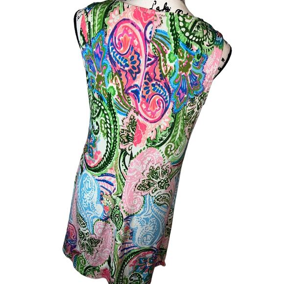 Ivy Road Ring Collar Dress Women's S Floral Multicolor Paisley EUC Fun!! - Picture 8 of 12